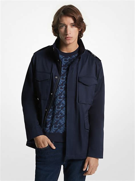 michael michael kors men's garment dyed field jacket|Stretch Organic Cotton Field Jacket .